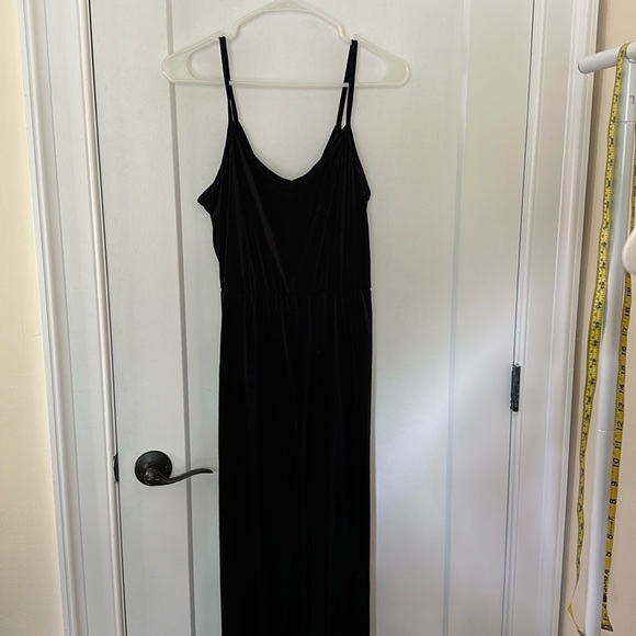 NWT Wild Fable black velvet one piece with wide leg pant! - Picture 1 of 3